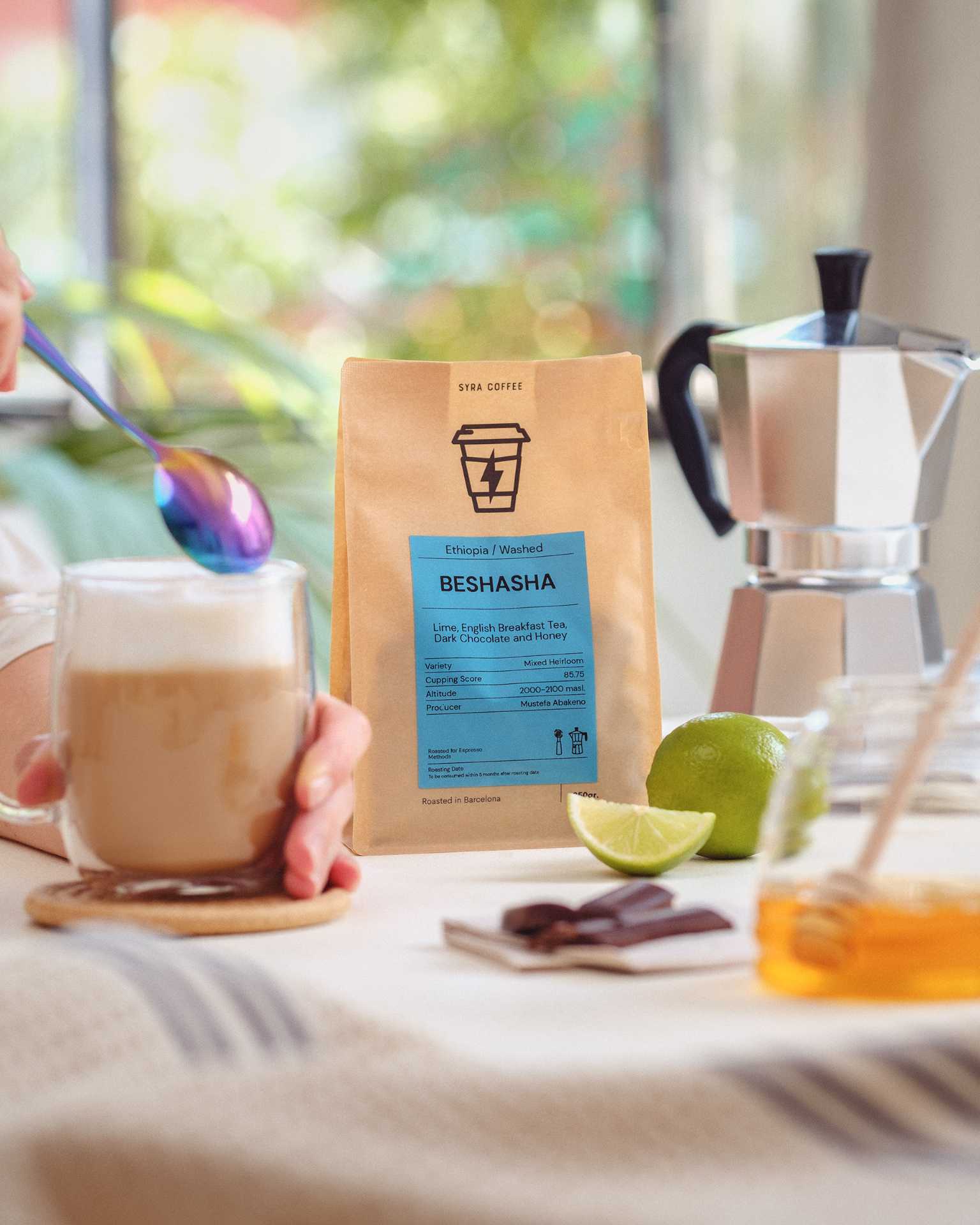 Café de especialidad Beshasha de Syra Coffee