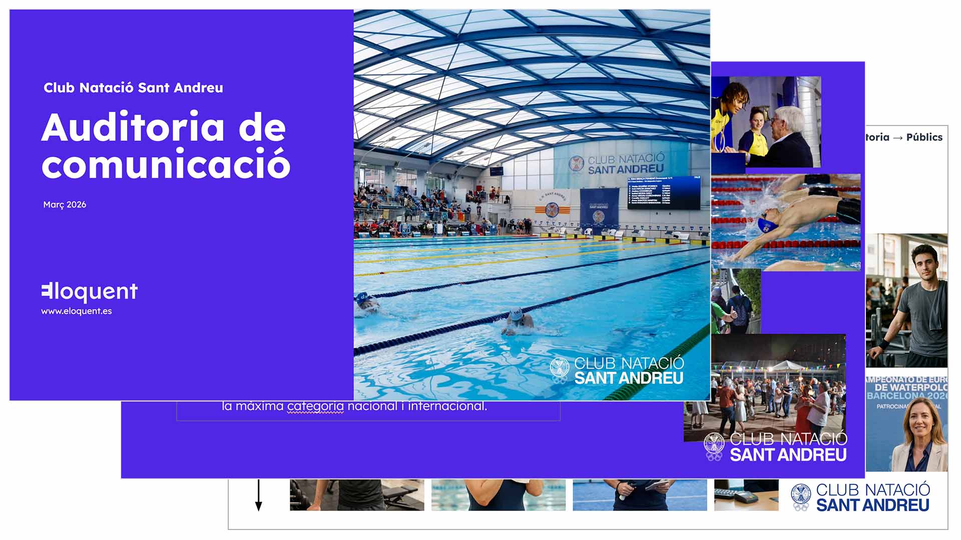Auditoriía de comunicación y estrategia digital para el Club Natació Sant Andreu