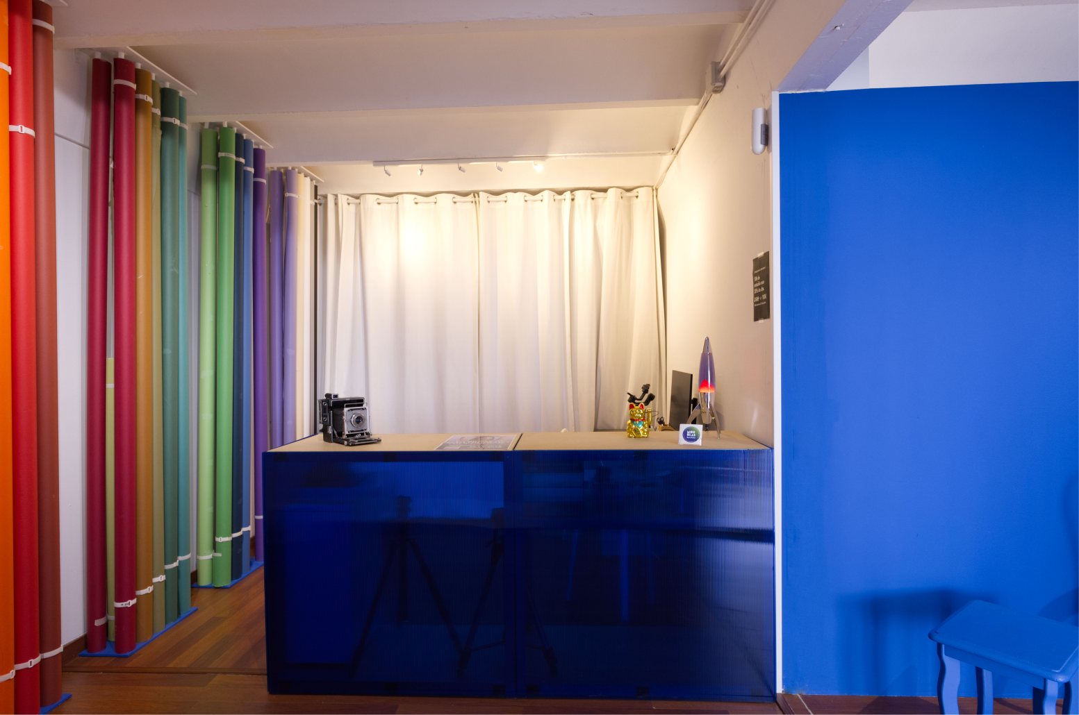 Área de oficina y equipo de Modulab Barcelona