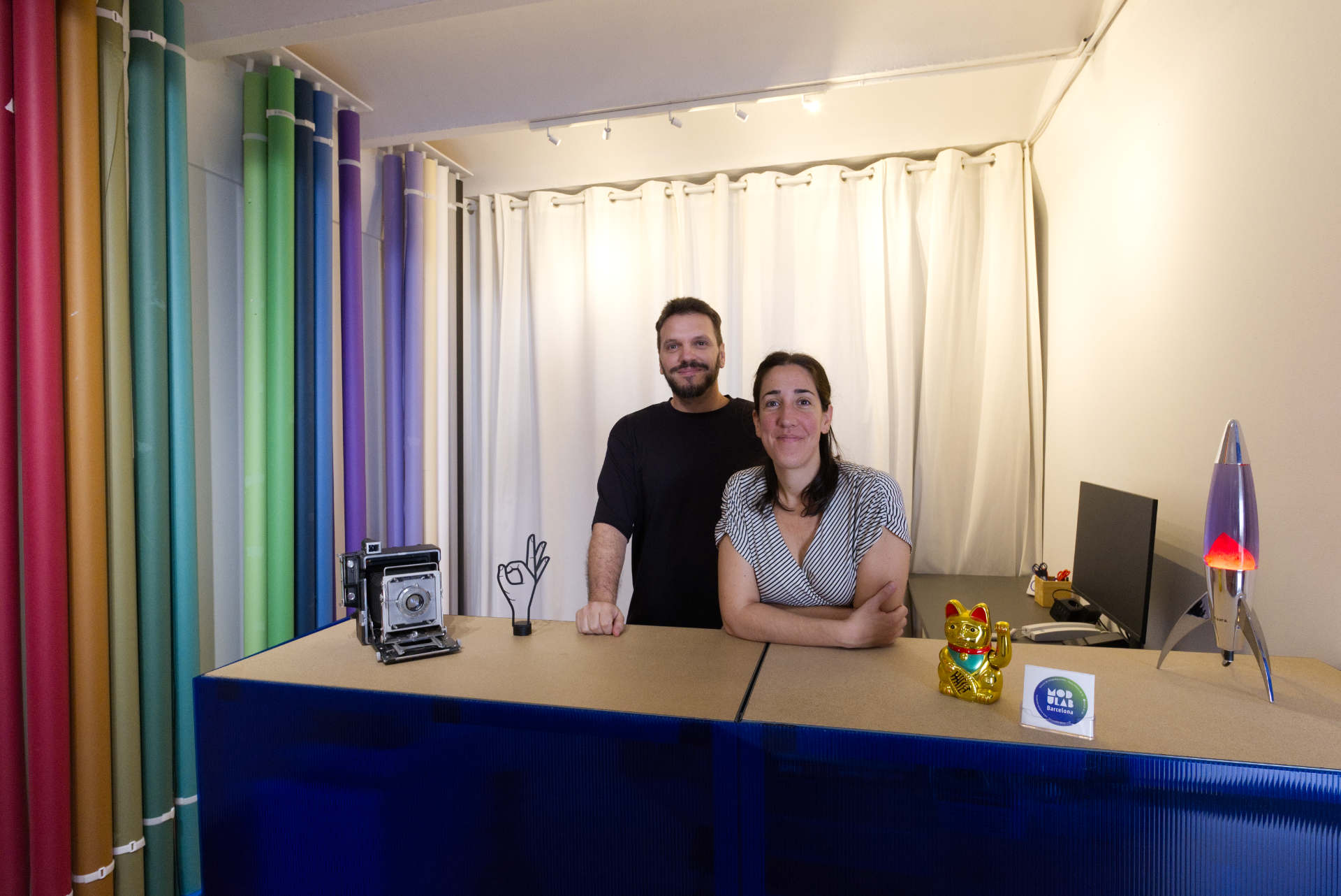 Montse y Rodolfo despidiendo su etapa en Modulab Barcelona