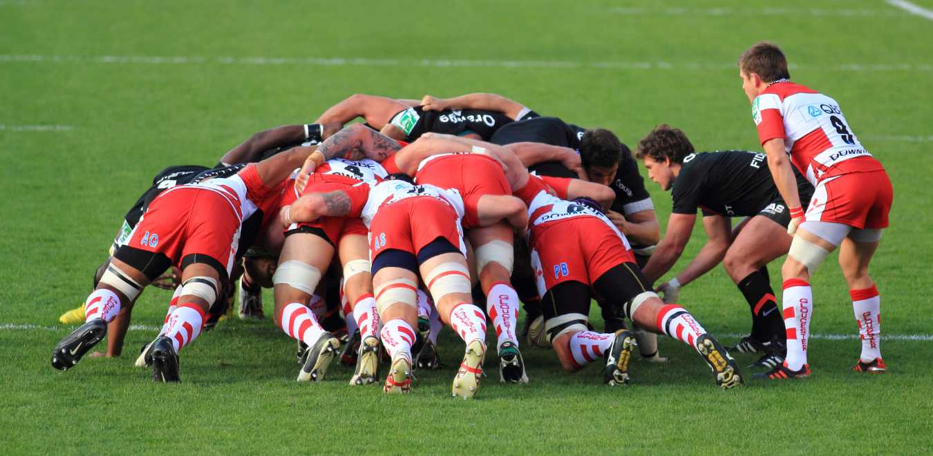 Luke Burgess introduces the ball into the scrum - Pierre Selim